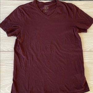 Vince Men’s Maroon V Neck, Size Medium